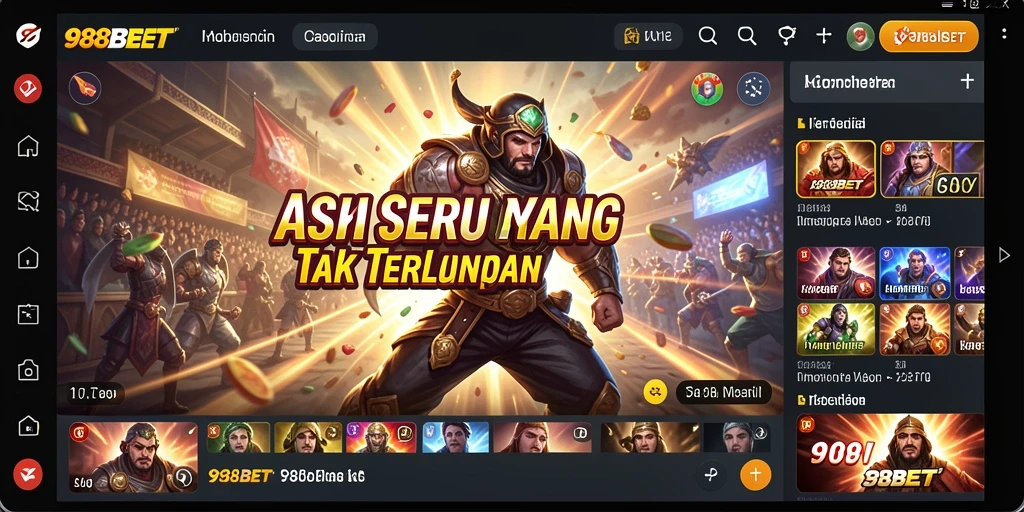 Tampilan gameplay 988BET yang mendebarkan saat aksi pertempuran berlangsung.