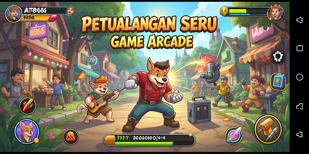 Screenshot gameplay AT866 menampilkan aksi seru dan grafik yang menarik.