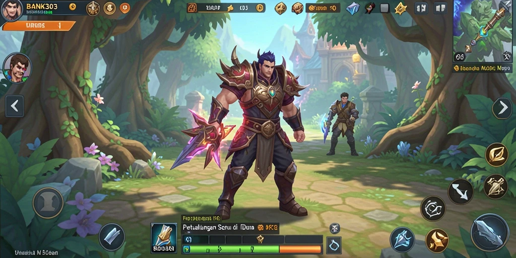 Tampilan gameplay seru di dunia MMORPG BANK303.
