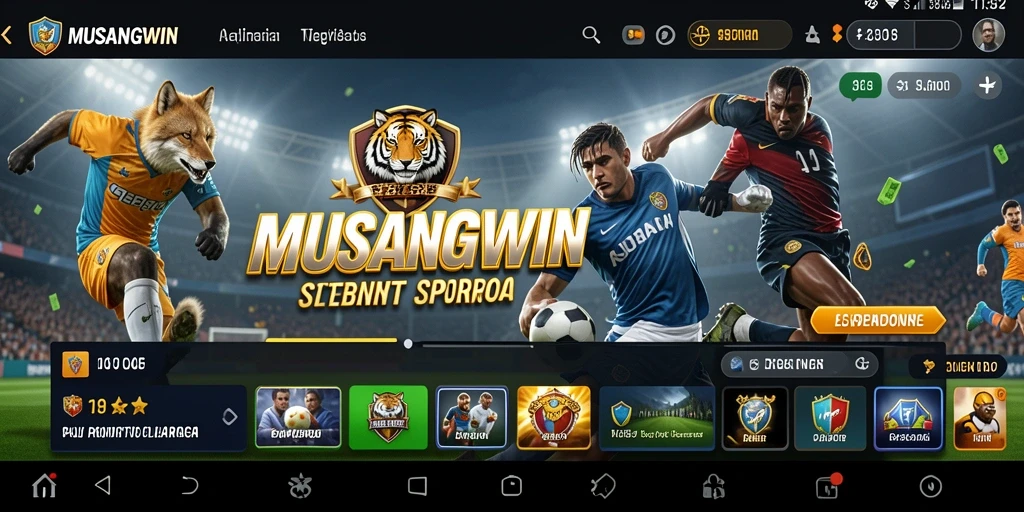 Tampilan gameplay Sportsbook yang menarik dan interaktif di MUSANGWIN.
