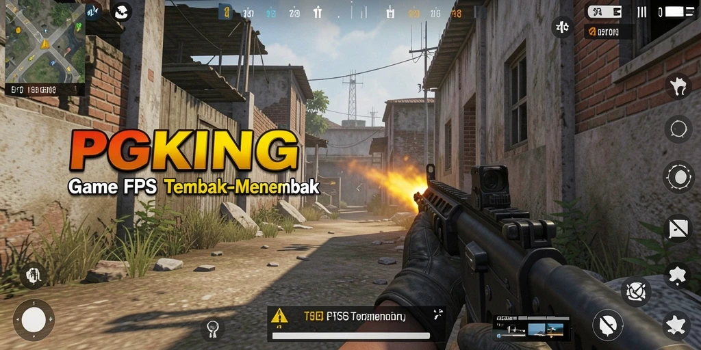 Gameplay FPS intens dan menarik di PGKING.