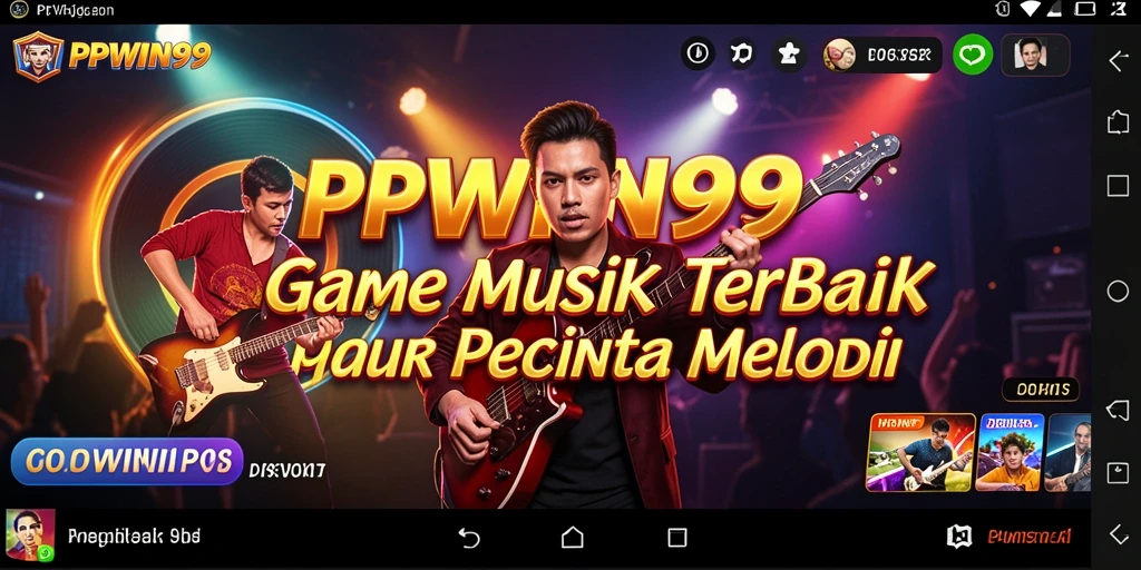 Tampilan gameplay PPWIN99 dengan beragam alat musik dan lagu.