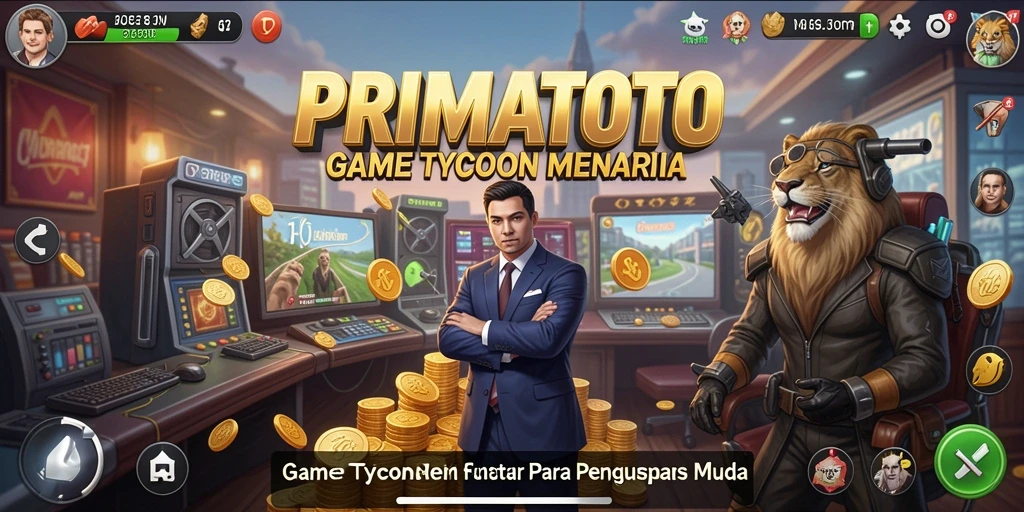 Gameplay menarik PRIMATOTO yang penuh strategi Tycoon.
