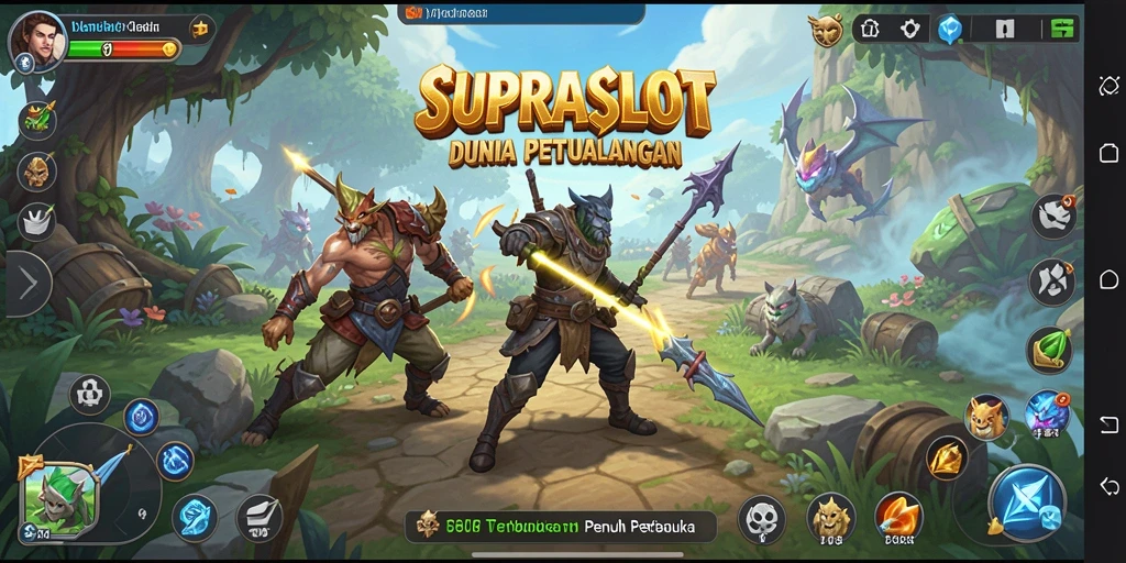 Screenshot gameplay yang menampilkan dunia terbuka <strong>SUPRASLOT</strong>.