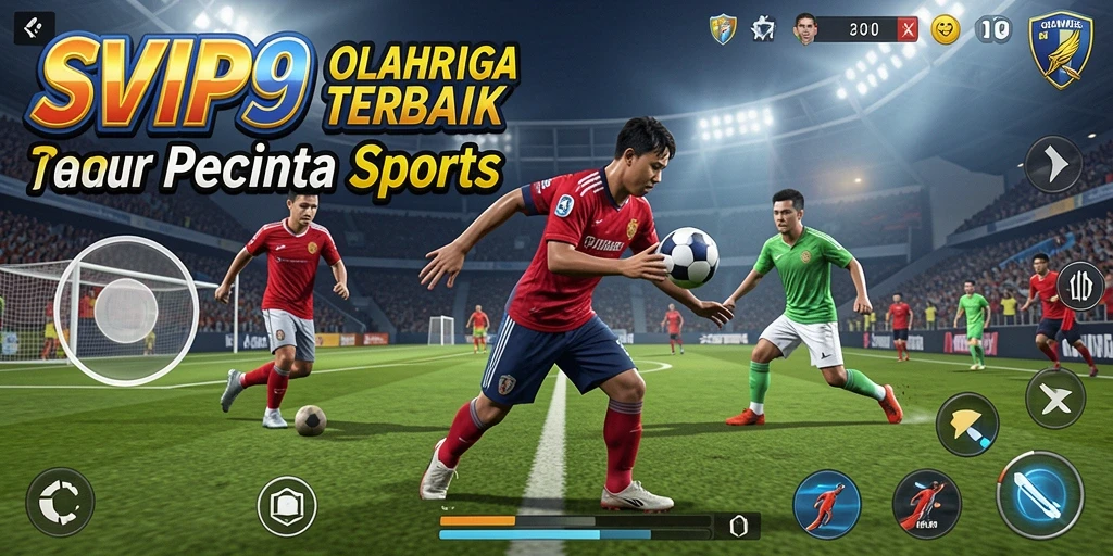 Tangkapan layar SVIP9 menampilkan pertarungan dinamis dalam game olahraga.