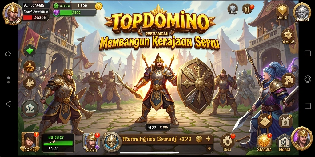 Tampilan gameplay <strong>TOPDOMINO</strong> yang seru dan menantang.