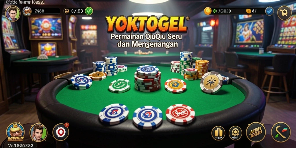 Screenshot gameplay YOKTOGEL menampilkan momen seru permainan QiuQiu.